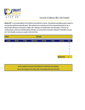 University of California Step Up Walking Program