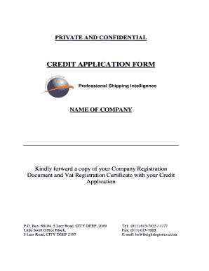 Credit Application Form