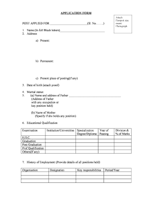Job Application Form