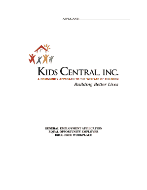 General Employment Application