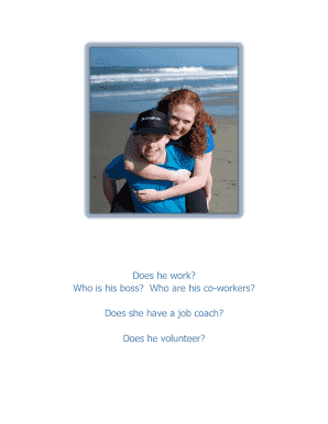 Employment History Form for Individuals with Down Syndrome