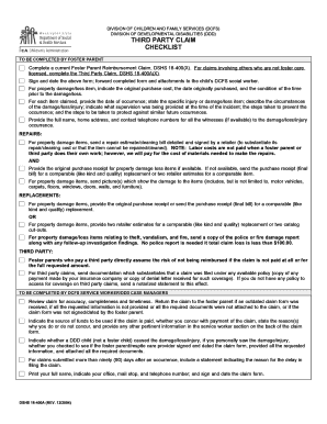 Washington Third Party Claim Form