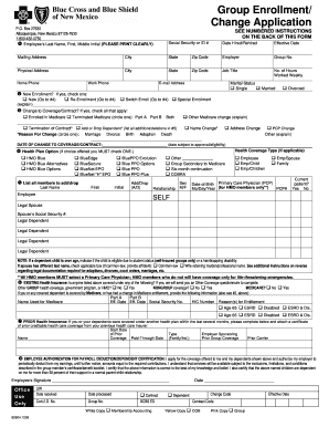 Group Enrollment/Change Application