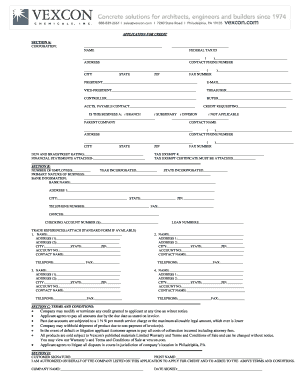 Application for Credit