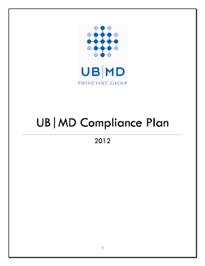 UBMD Compliance Plan