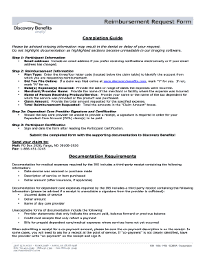 Reimbursement Request Form