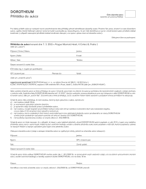 Dorotheum Auction Registration Form