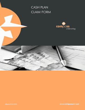 Cash Plan Claim Form