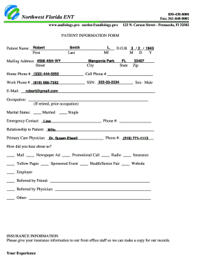 Patient Information Form