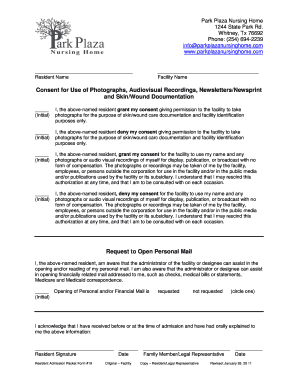 Nursing Home Consent Form