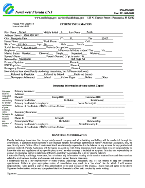 Patient Information Form