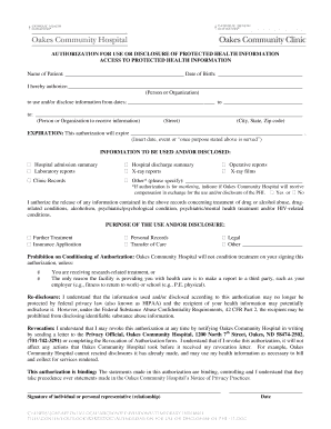 HIPAA Authorization Form