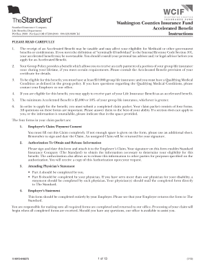 Standard Insurance Company Accelerated Benefit Claim Form