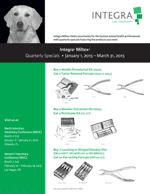 Integra Miltex Quarterly Specials