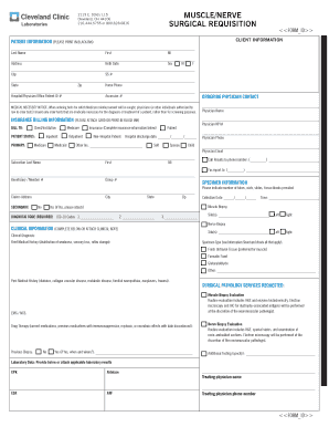Surgical Requisition Form