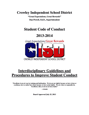 Crowley ISD Student Code of Conduct