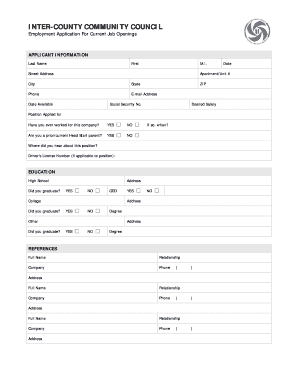 Employment Application Form