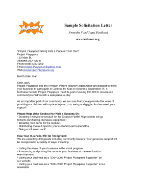 Sample Solicitation Letter Sample - KaBOOM - unitedwayerie
