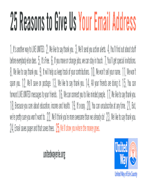 United Way Email Registration Form