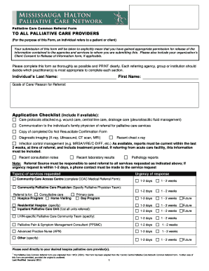 Palliative Care Common Referral Form