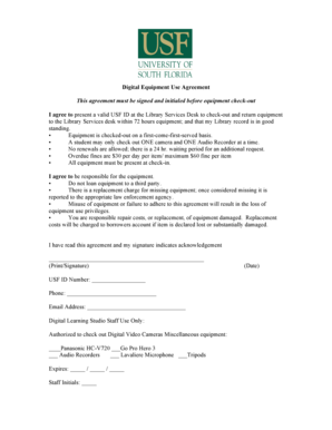 Digital Equipment Use Agreement