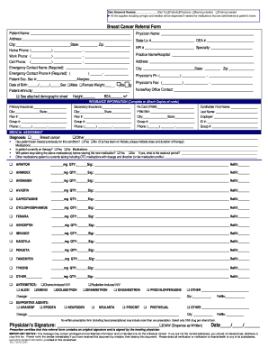 Breast Cancer Referral Form