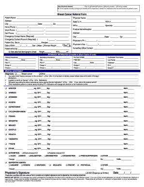 Breast Cancer Referral Form
