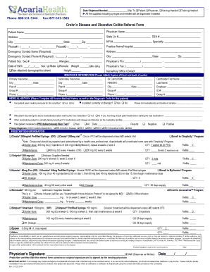 Crohn’s Disease and Ulcerative Colitis Referral Form