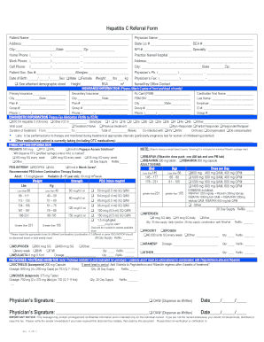 Hepatitis C Referral Form