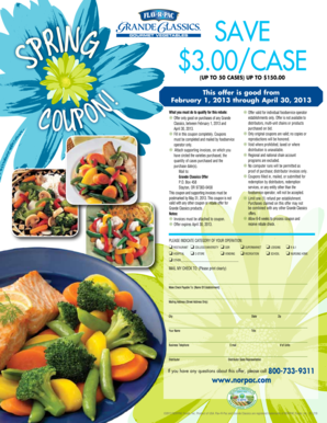Grande Classics Foodservice Rebate Form