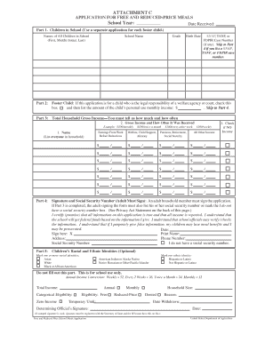 Free and Reduced-Price Meals Application