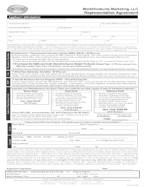 WorldVentures Representative Agreement