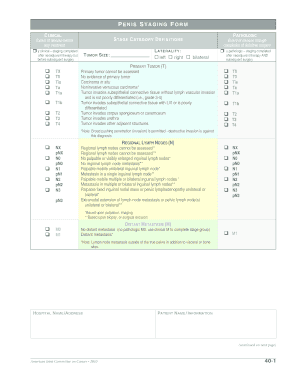 Penile Cancer Staging Form