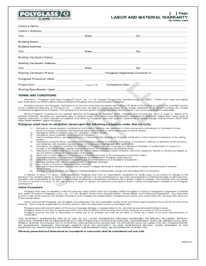 Labor and Material Warranty
