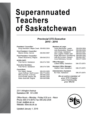 Superannuated Teachers of Saskatchewan Membership Application