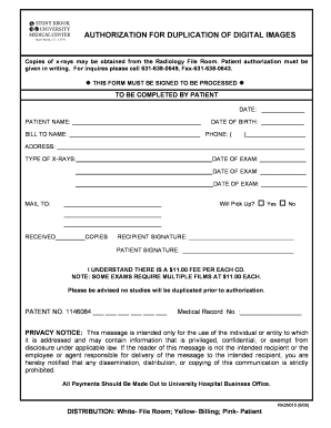 Authorization for Duplication of Digital Images