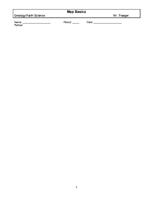 Map Basics Worksheet