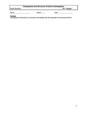 Earth Science Atmosphere Worksheet