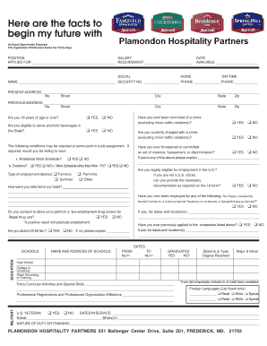 Employment Application Form