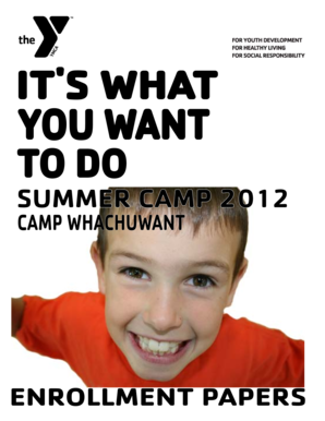 YMCA Camp Registration Form