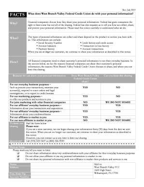 West Branch Valley Privacy Notice