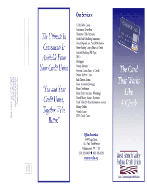 Visa Check Card Application
