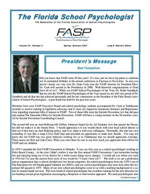 The Florida School Psychologist