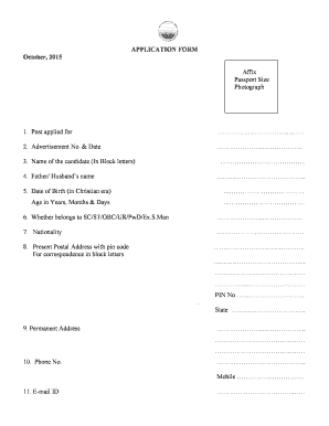 Job Application Form