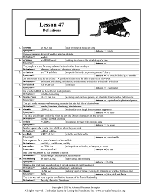 Vocabulary Matching and Sentence Completion Test