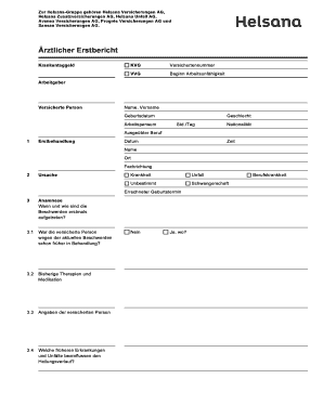 Ärztlicher Erstbericht