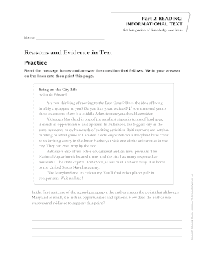 Reading Practice Worksheet