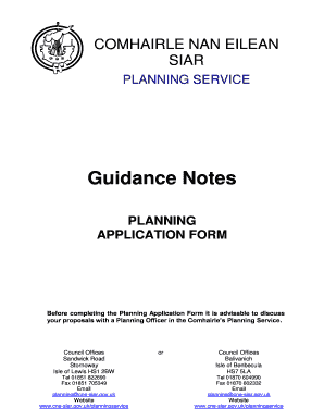 Planning Application Form