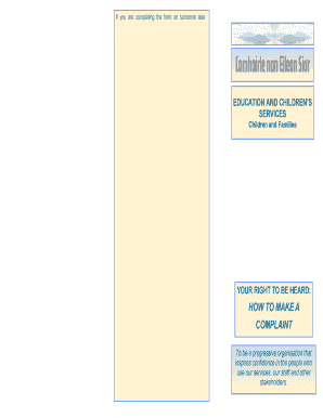 Your Right to be Heard Complaints Form