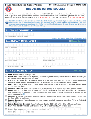 IRA Distribution Request Form